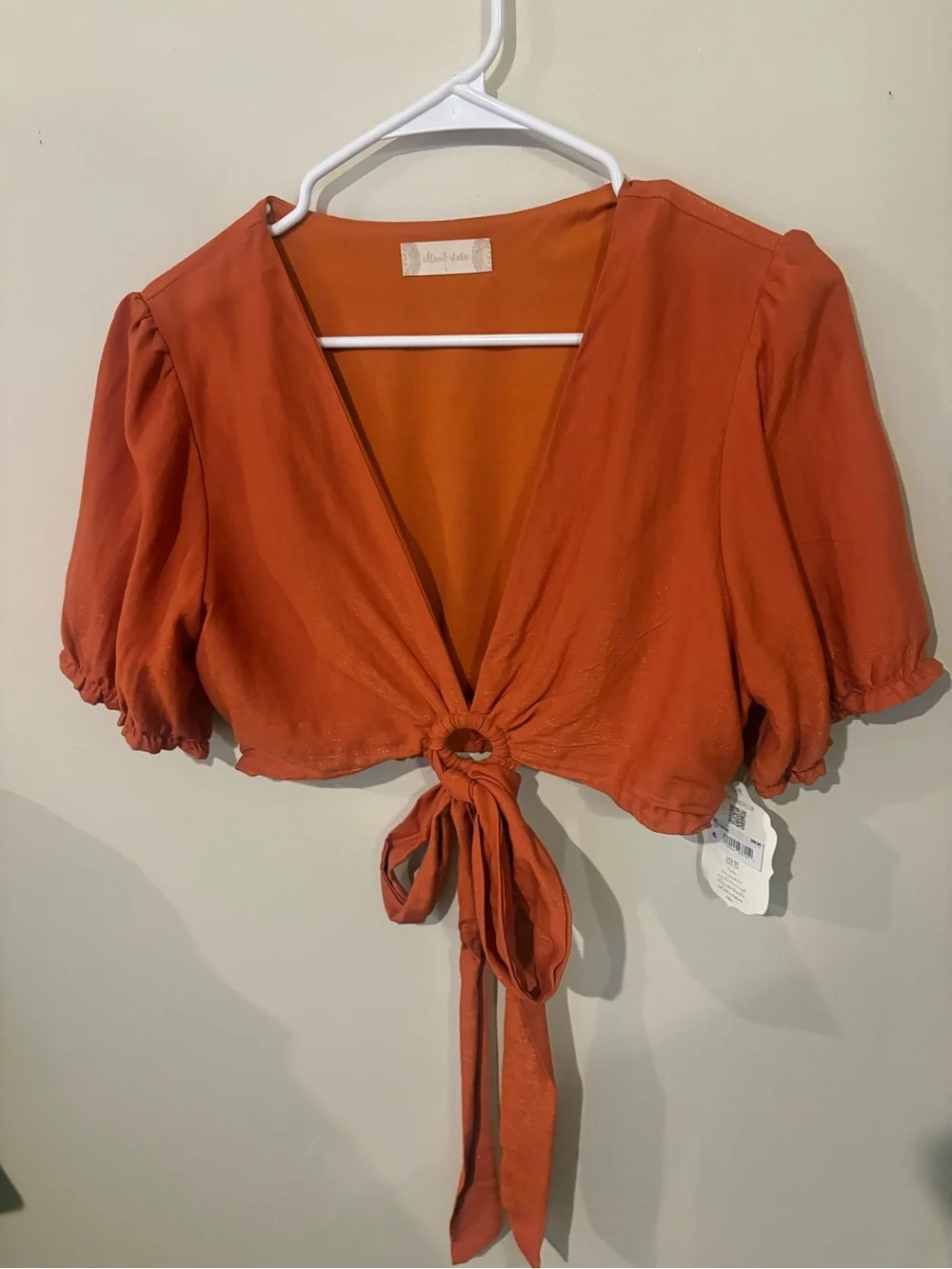 Alter’d State Rust Tie-Front Crop Top - Women